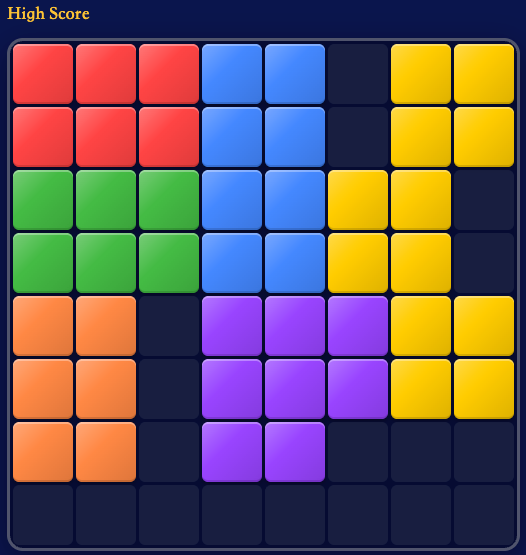 High-score board needing careful placement